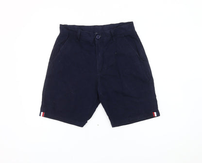 Nicce London Mens Blue Chino Shorts Size S Cotton Casual