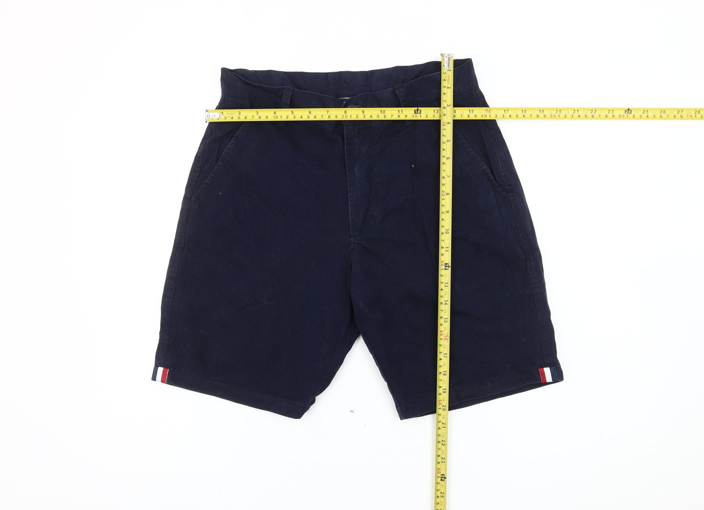 Nicce London Mens Blue Chino Shorts Size S Cotton Casual