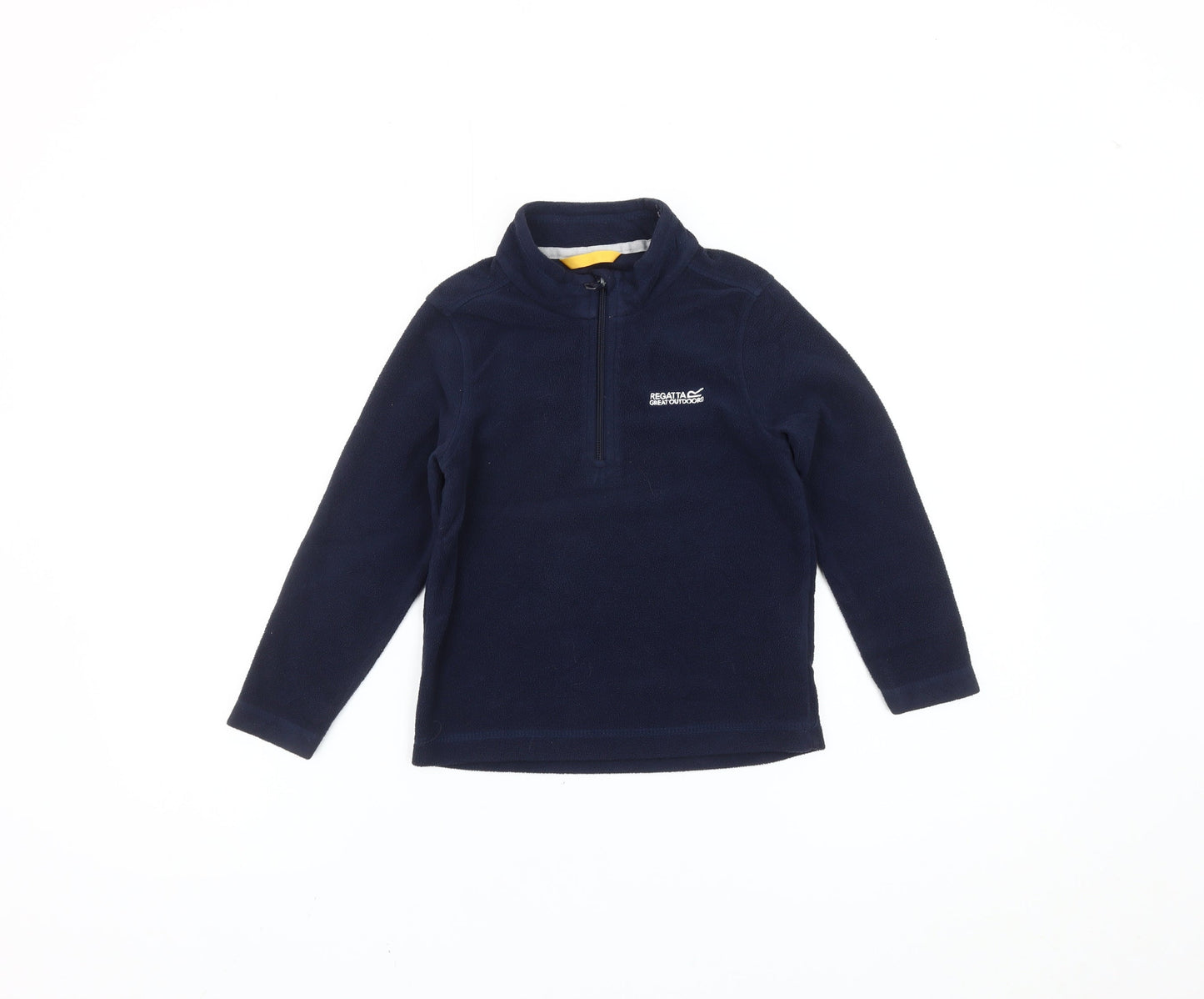 Regatta Boys Blue 5-6 Yrs Fleece 1/4 Zip Sweatshirt Outdoor Hiking Top