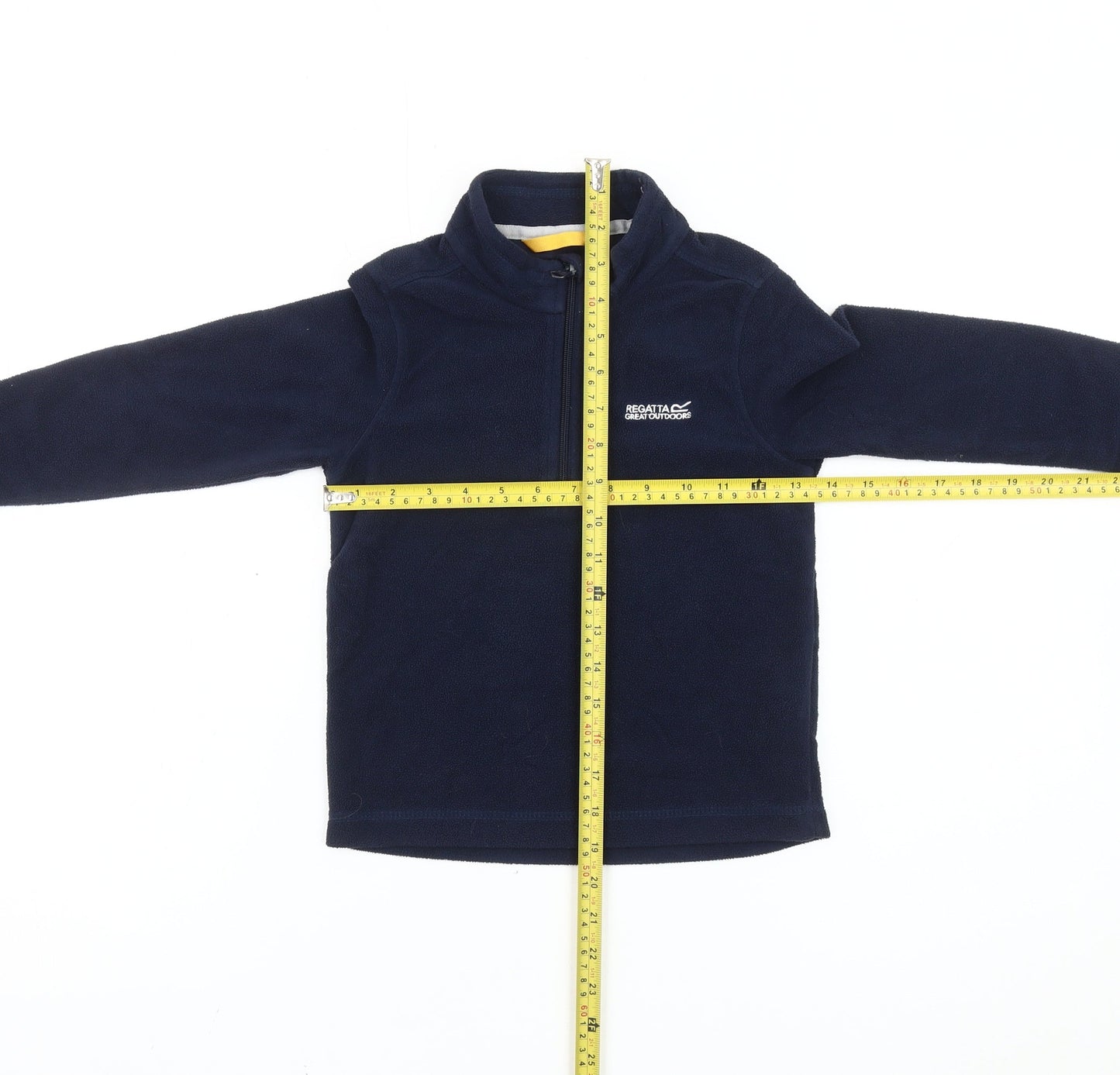 Regatta Boys Blue 5-6 Yrs Fleece 1/4 Zip Sweatshirt Outdoor Hiking Top