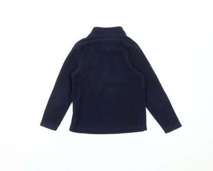 Regatta Boys Blue 5-6 Yrs Fleece 1/4 Zip Sweatshirt Outdoor Hiking Top