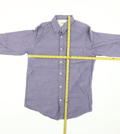 Ben Sherman Men’s Purple Button-Down Shirt Size S Cotton Long Sleeve