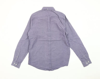 Ben Sherman Men’s Purple Button-Down Shirt Size S Cotton Long Sleeve
