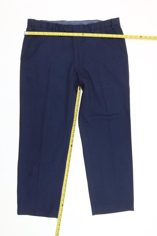 Marks and Spencer Men’s Blue 38x29 Regular Fit Dress Pants