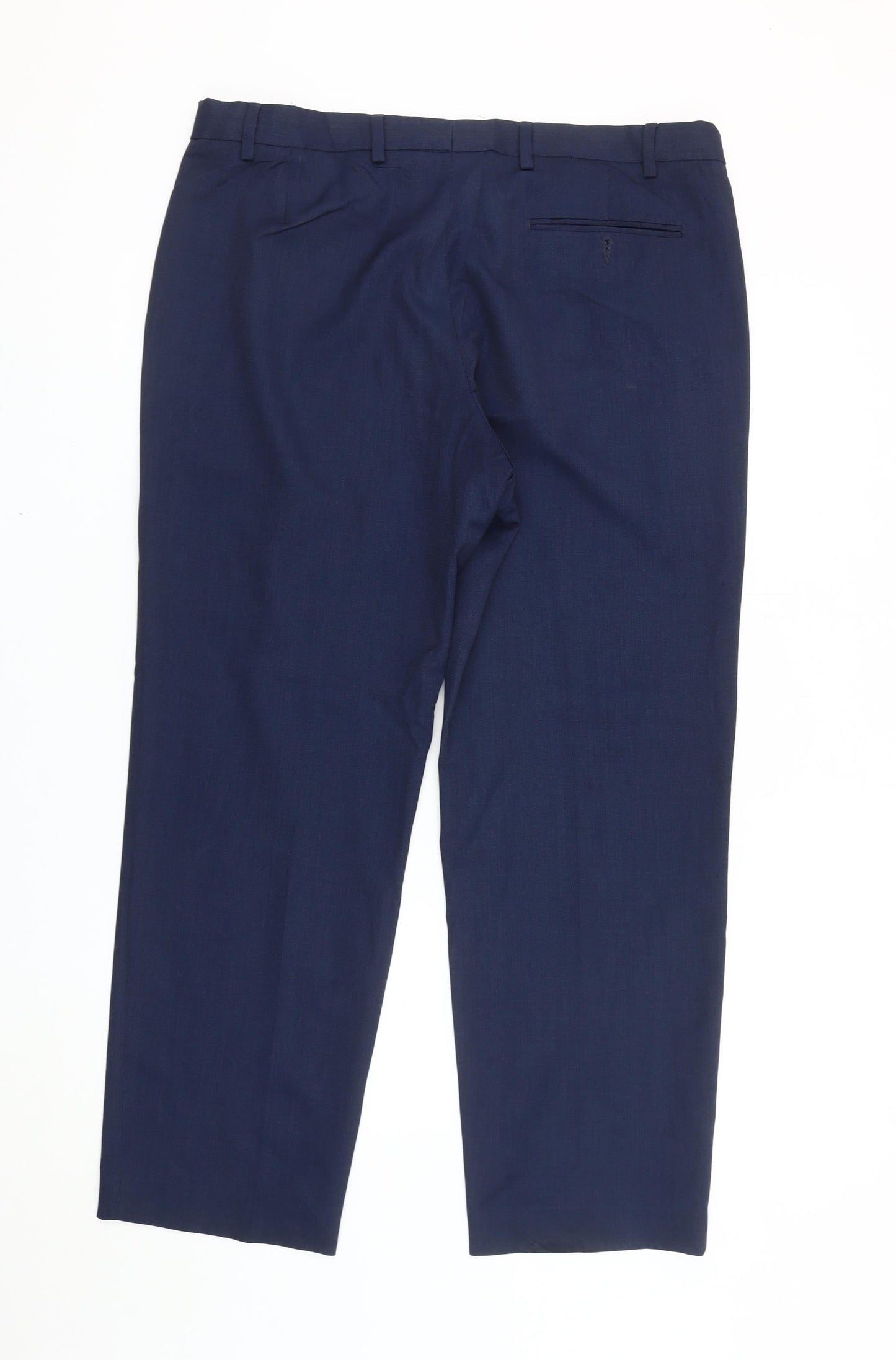 Marks and Spencer Men’s Blue 38x29 Regular Fit Dress Pants