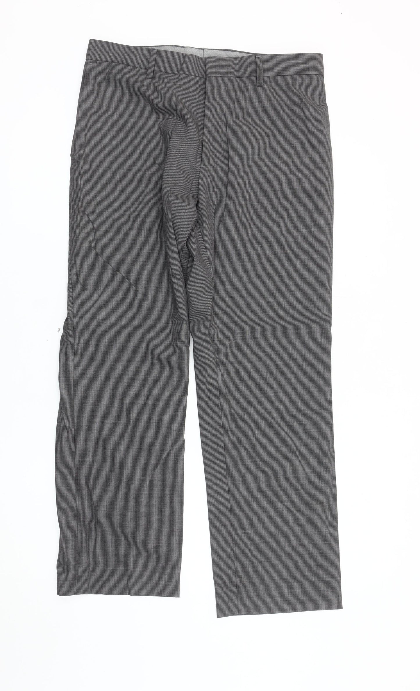 Banana Republic Men’s Grey Classic Fit Wool Blend Dress Trousers 32x30