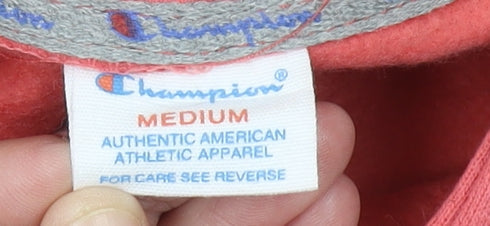 Champion Women’s Pink Pullover Hoodie Medium Cotton Casual