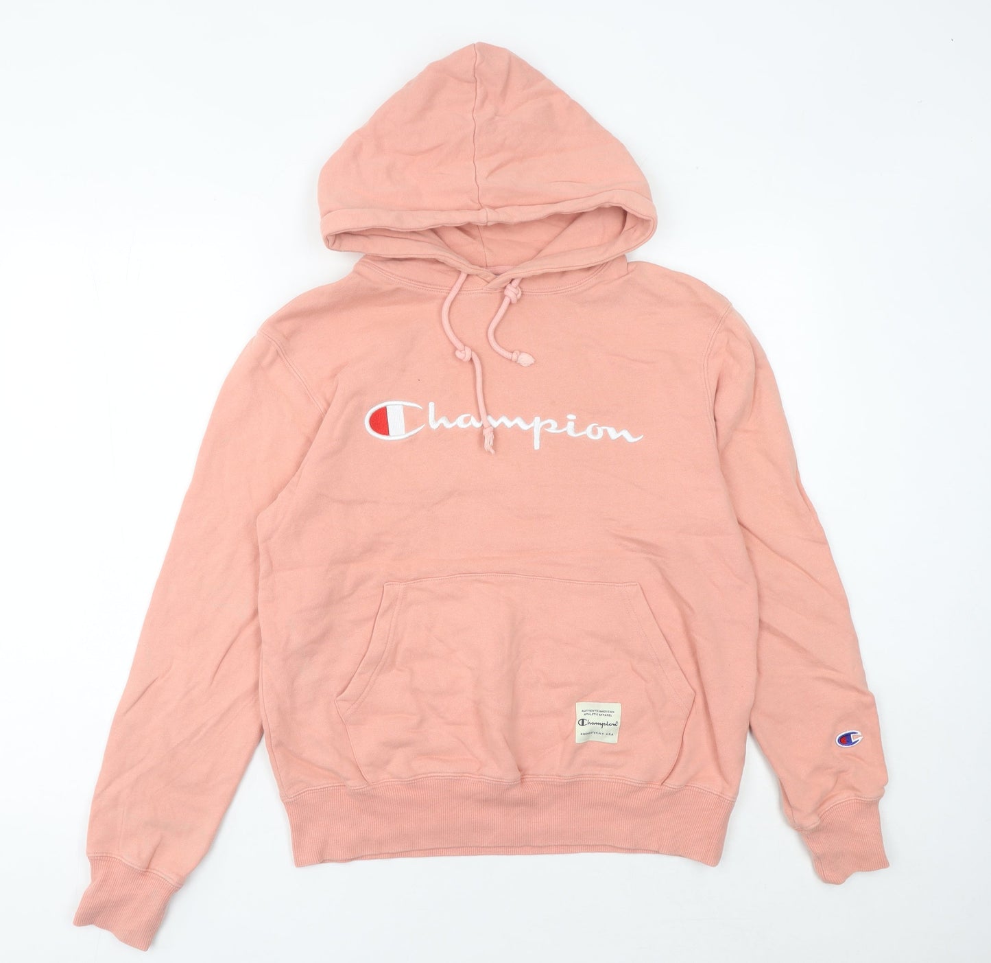 Champion Womens Pink Pullover Hoodie Size 16 Logo Sportswear