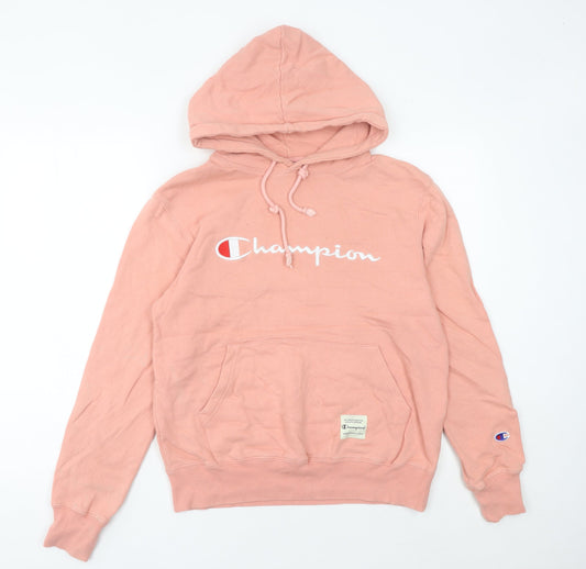 Champion Womens Pink Pullover Hoodie Size 16 Logo Sportswear