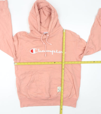 Champion Womens Pink Pullover Hoodie Size 16 Logo Sportswear