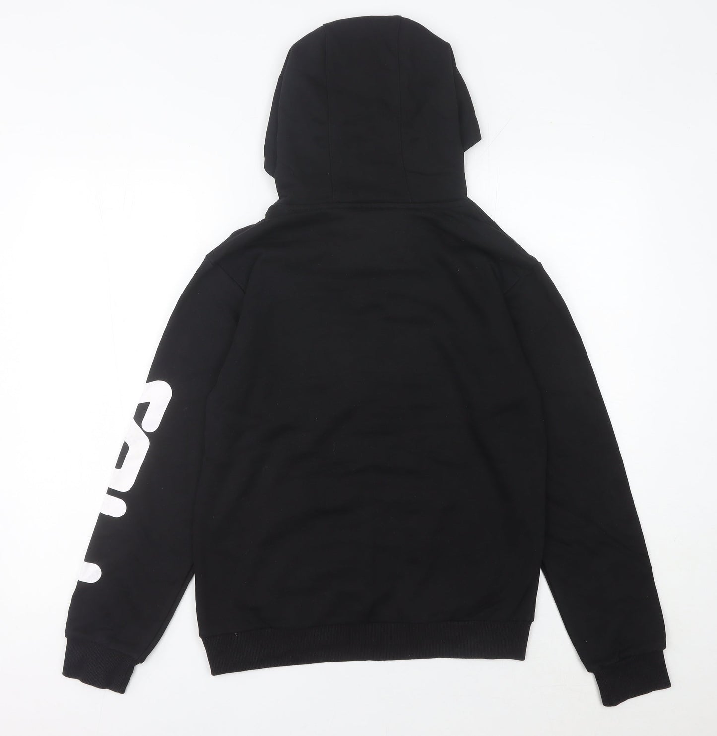 Fila Women’s Black Pullover Hoodie Size 12 Logo Sportswear