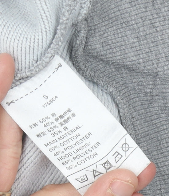 Adidas Womens Grey Hoodie Size 12 Full Zip Sweatshirt