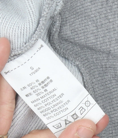 Adidas Womens Grey Hoodie Size 12 Full Zip Sweatshirt