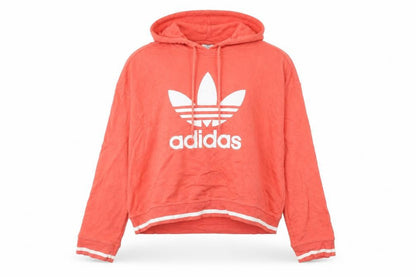 Womens UK Size 12 adidas Orange Pullover Hoodie