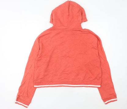 Womens UK Size 12 adidas Orange Pullover Hoodie