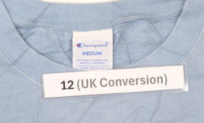 Champion Women’s Blue Sweatshirt Size 12 Regular Fit Logo Pullover