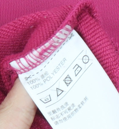 Adidas Womens Pink Sweatshirt Size 14 Logo Pullover Climalite