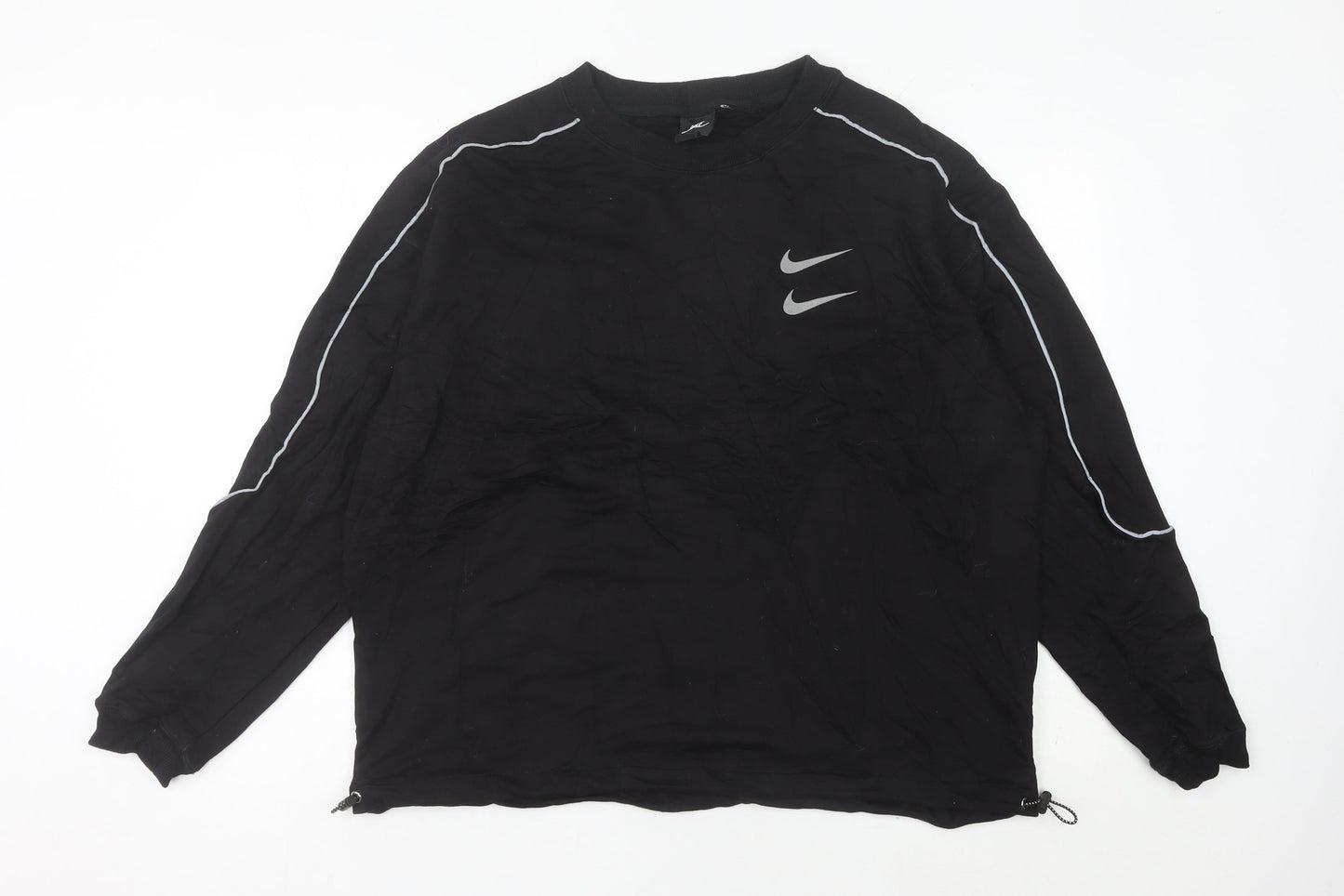 Nike Women's Black Sweatshirt Size 18 Crew Neck Long Sleeve