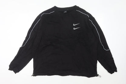 Nike Women's Black Sweatshirt Size 18 Crew Neck Long Sleeve