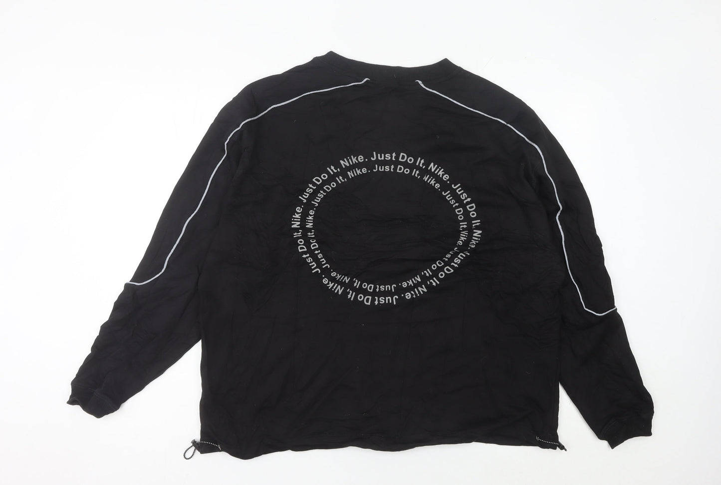 Nike Women's Black Sweatshirt Size 18 Crew Neck Long Sleeve