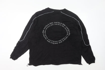 Nike Women's Black Sweatshirt Size 18 Crew Neck Long Sleeve