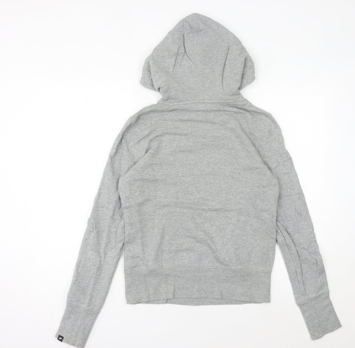Nike Womens Grey Hoodie Size 8 Cotton Pullover Sportswear