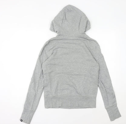Nike Womens Grey Hoodie Size 8 Cotton Pullover Sportswear