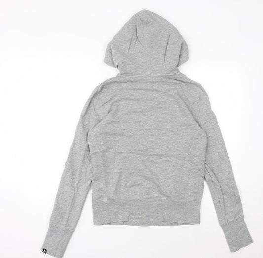 Nike Womens Grey Hoodie Size 8 Cotton Pullover Sportswear