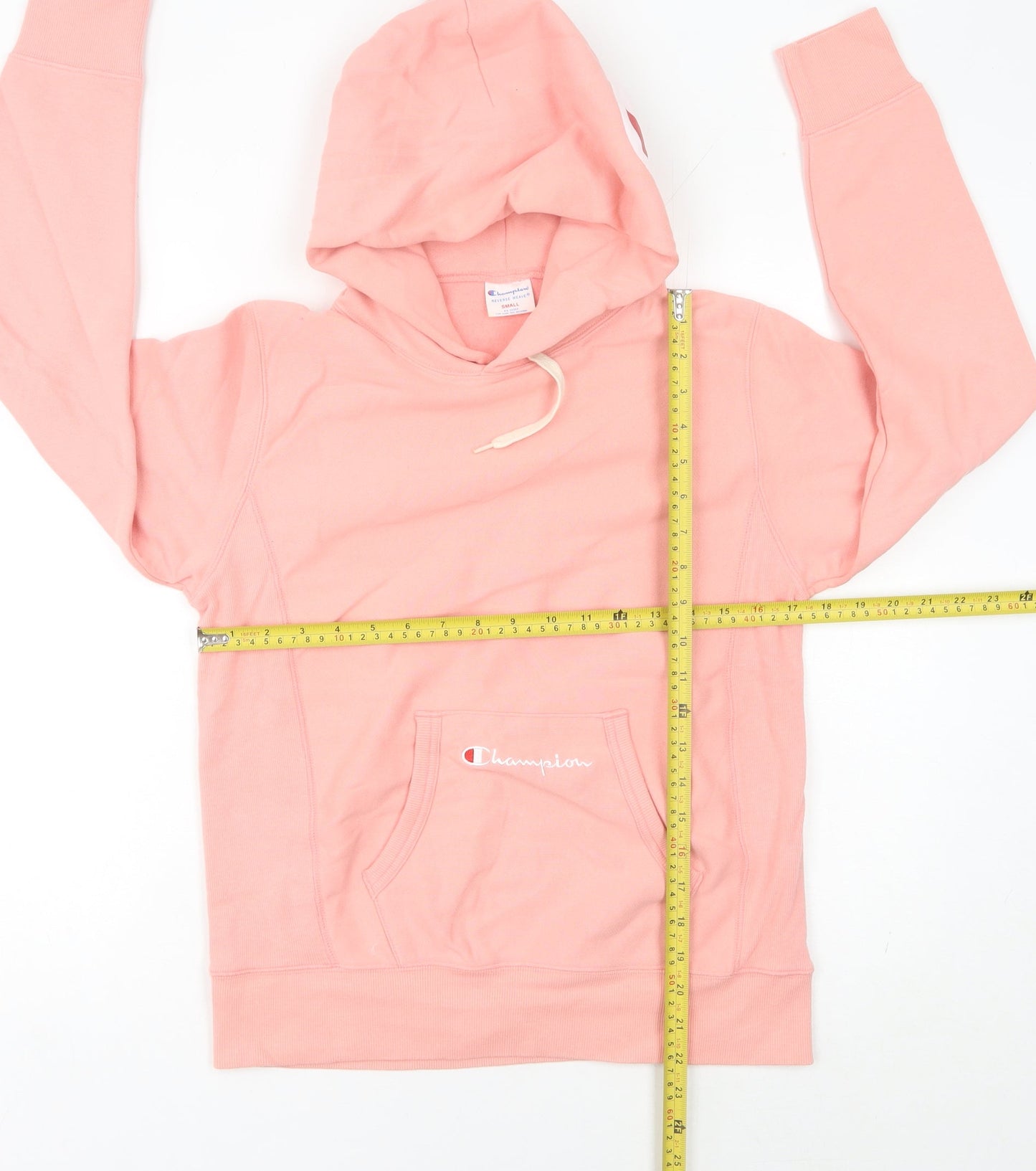 Champion Womens Pink Pullover Hoodie Size 10 UK Regular Fit