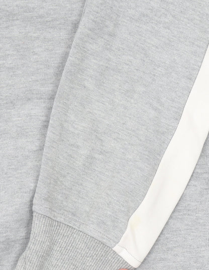 Skechers Womens Grey Hoodie Size 8 Pullover Logo Hooded Sweatshirt