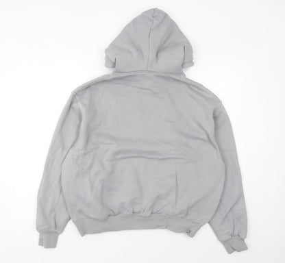 Nike Women's Grey Pullover Hoodie Size 8 UK Cotton Casual