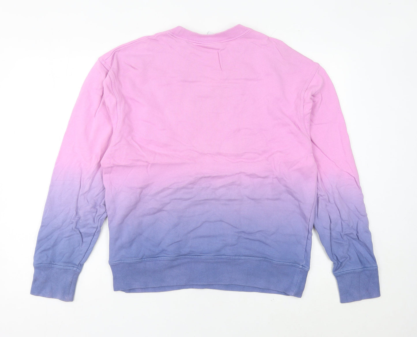 Champion Women’s Pink Purple Sweatshirt Small Cotton Ombre Logo