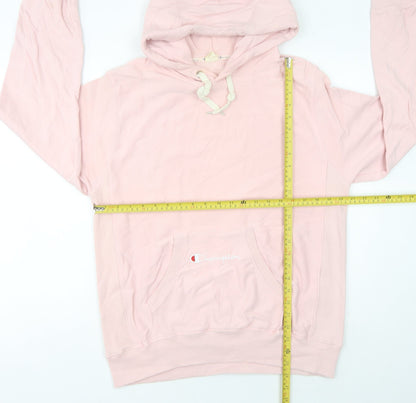 Champion Women’s Pink Pullover Hoodie XL Cotton Logo Sweatshirt