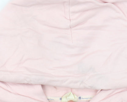 Champion Women’s Pink Pullover Hoodie XL Cotton Logo Sweatshirt