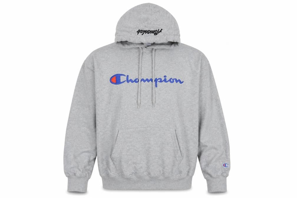Womens UK Size 14 Champion Grey Pullover Hoodie