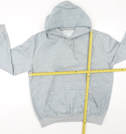 Champion Grey Pullover Hoodie Unisex Adults Size L Logo Sportswear