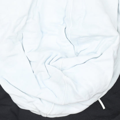 Adidas Womens Black White Pullover Hoodie Size 8 Colourblock Logo