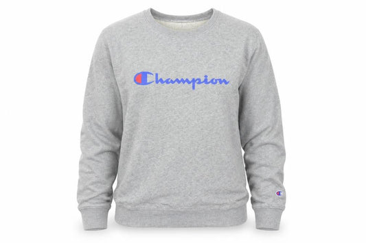 Womens UK Size L Champion Grey Pullover Sweatshirt