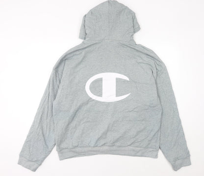 Champion Women’s Grey Pullover Hoodie Size 20 Logo Print