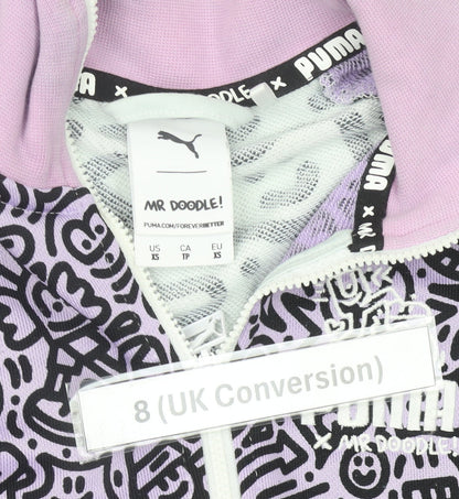 Puma x Mr Doodle Women’s Multicoloured Full Zip Sweatshirt Size 8