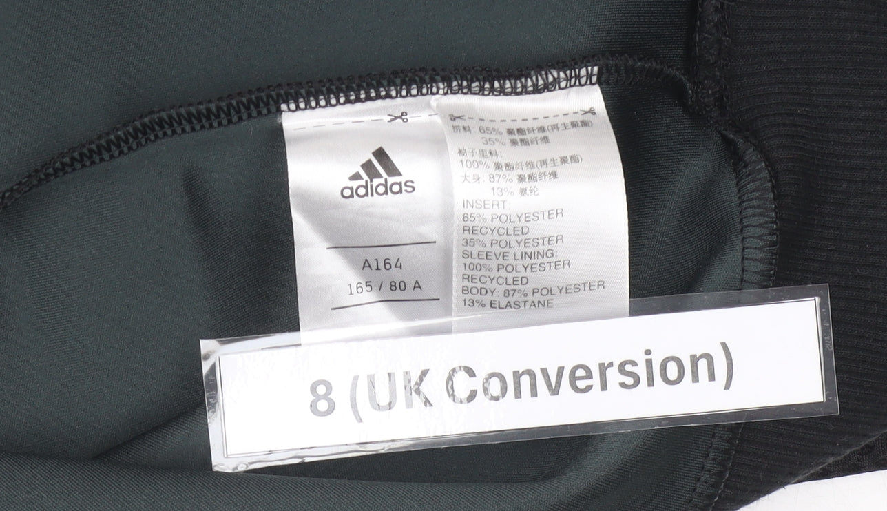 Adidas Women Black Camouflage Logo Sweatshirt Size 8 UK