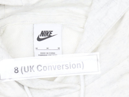 Nike Womens Ivory Pullover Hoodie Size 8 Regular Fit with Logo
