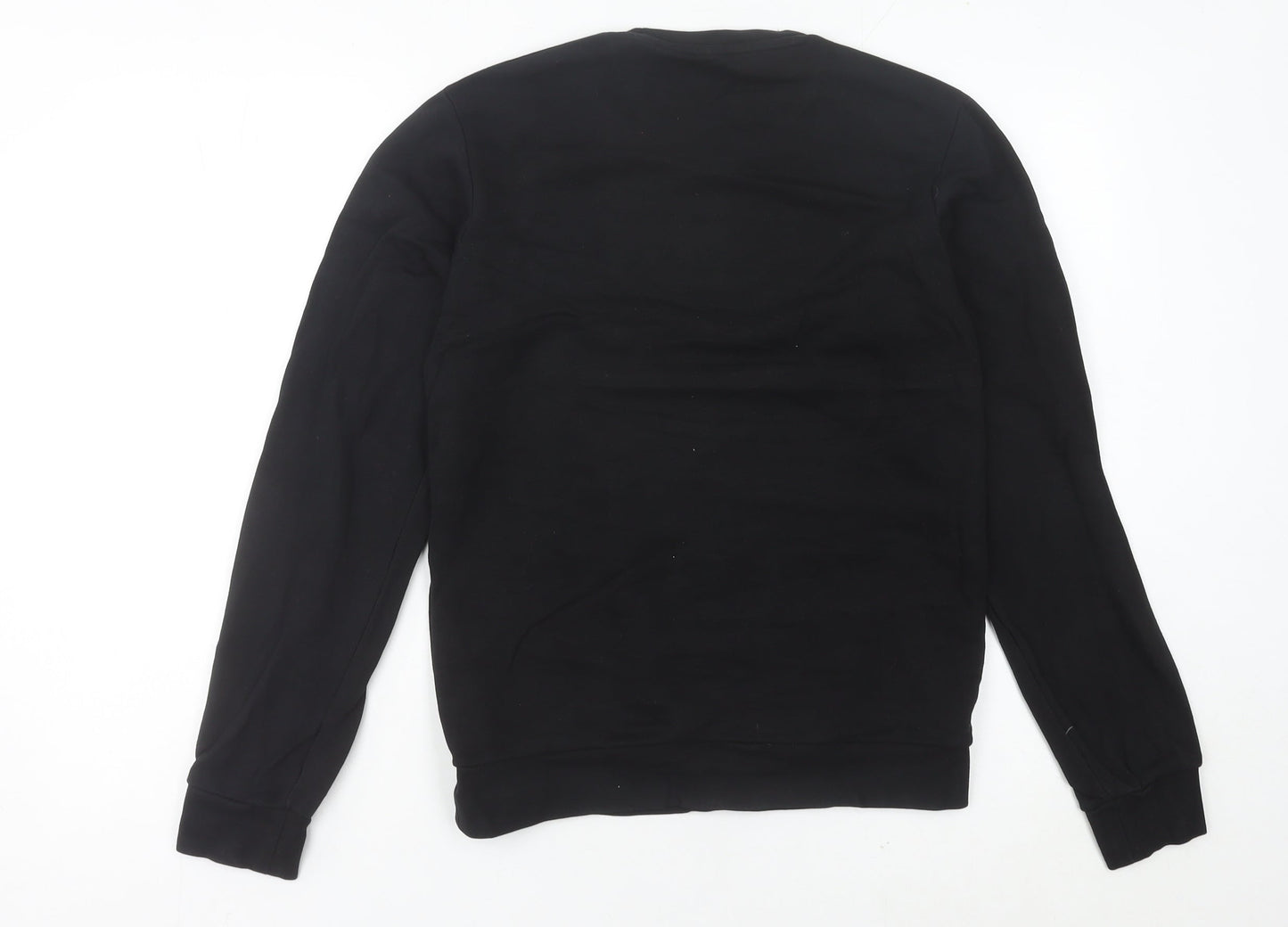 Adidas Womens Black Sweatshirt UK 10 Regular Fit Crew Neck