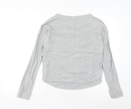 Adidas Women’s Grey Sweatshirt Size 10 UK Long Sleeve Crew Neck Sports Top