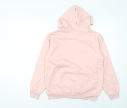 Champion Women’s Pink Pullover Hoodie Medium Cotton Logo Casual