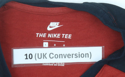 Womens UK Size 10 Nike Multicoloured Basic T-Shirt