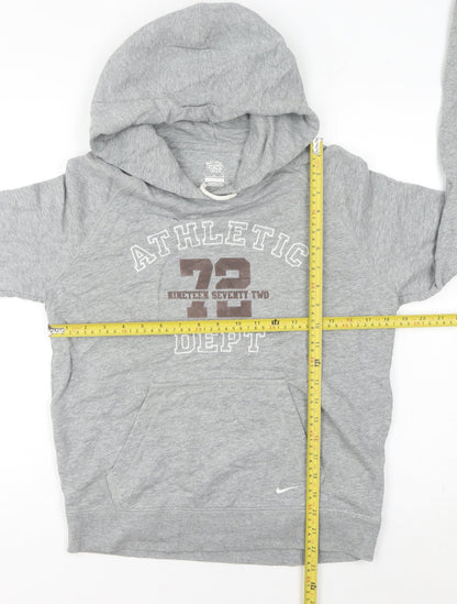 Nike Women’s Grey Hoodie Size 10 Athletic Dept Graphic Pullover