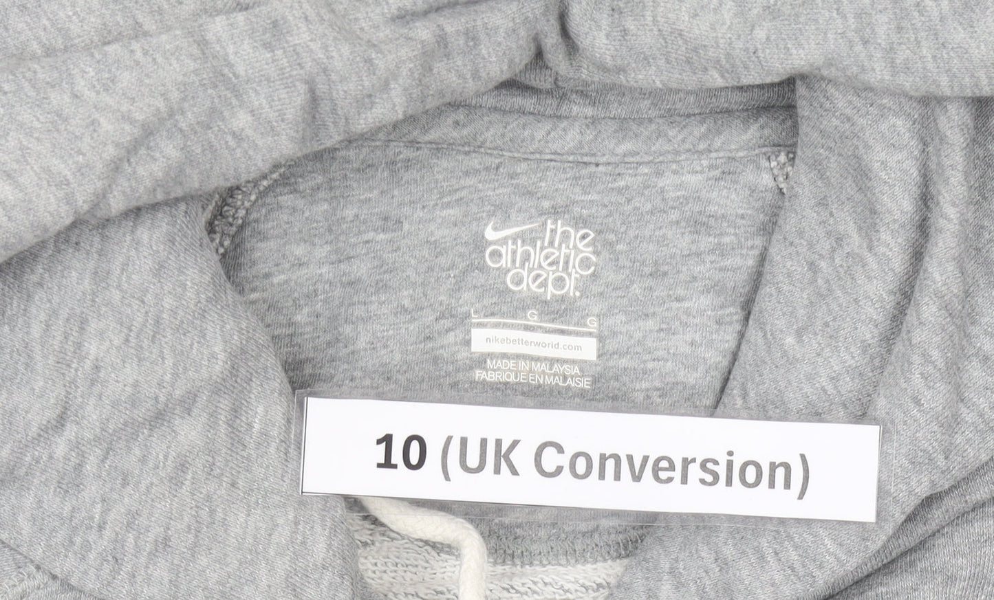 Nike Women’s Grey Hoodie Size 10 Athletic Dept Graphic Pullover