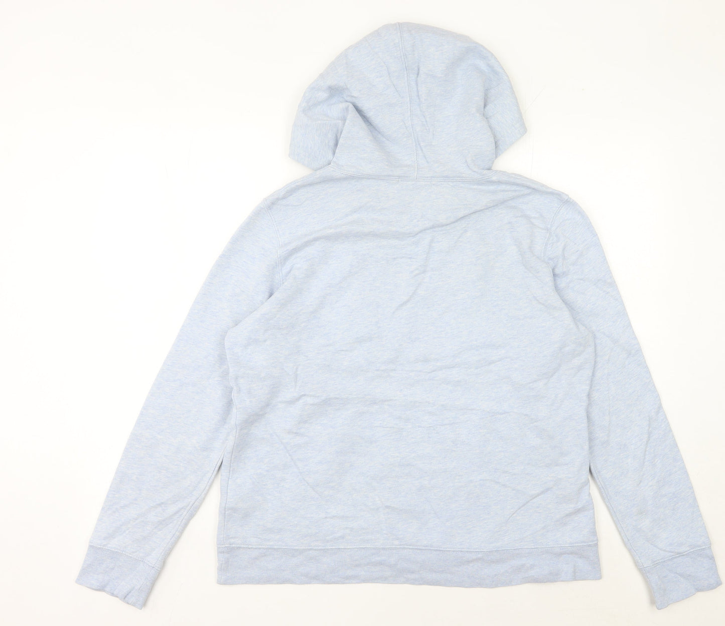 GAP Women’s Blue Pullover Hoodie L Logo Cotton Blend Casual