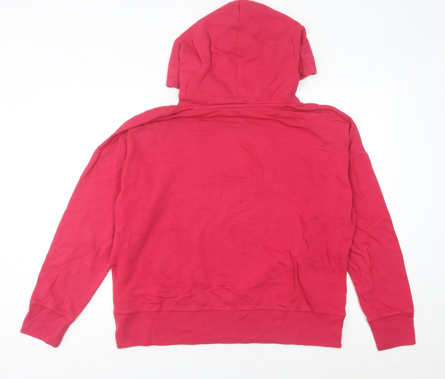 GAP Women’s Pink Pullover Hoodie S Cotton Blend Logo Print